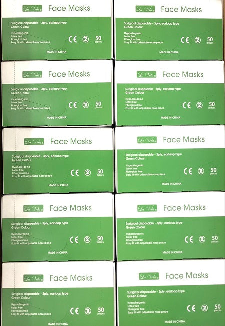 Face Masks - Green Colour