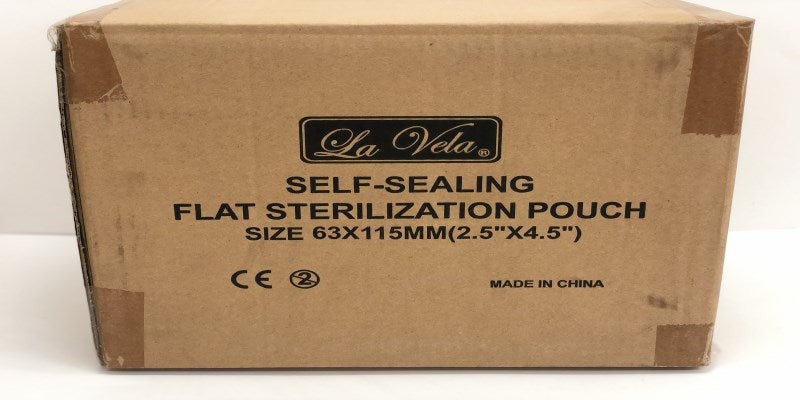 Self-sealing flat sterilization pouch