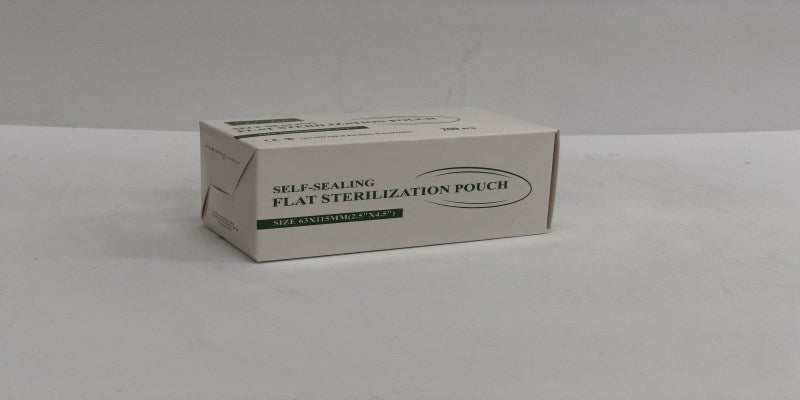 Self-sealing flat sterilization pouch