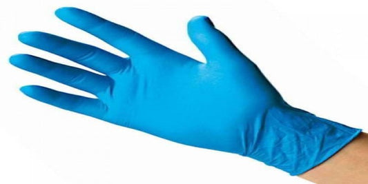 Blue Nitrile Examination Gloves (medium)